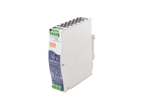 Zasilacz impulsowy, na szynę DIN, 60W, 2,5A, 24VDC, 180...550VAC WDR-60-24