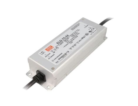 Zasilacz impulsowy, LED, 75,6W, 3,15A, 24VDC, 180...295VAC ELG-75-24