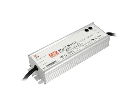 Zasilacz impulsowy, LED, 120W, 5...10A, 12VDC, 90...305VAC HLG-120H-12A