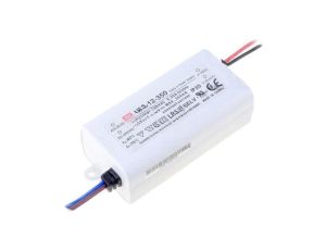 Zasilacz impulsowy, LED, 12,6W, 0,7A, 90...264VAC, 9...18VDC APC-12-700