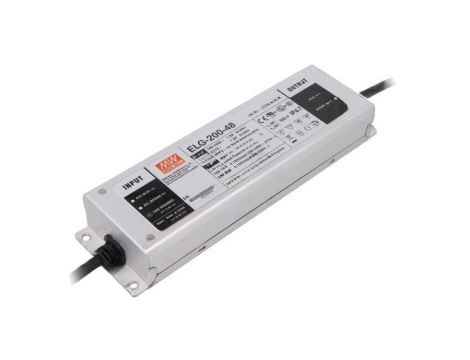 Zasilacz impulsowy, LED, 199,68W, 4,16A, 48VDC, 100...305VAC ELG-200-48
