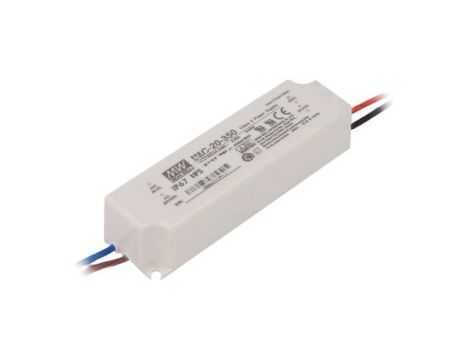 Zasilacz impulsowy, LED, 16,8W, 0,35A, 90...264VAC, 9...48VDC LPC-20-350