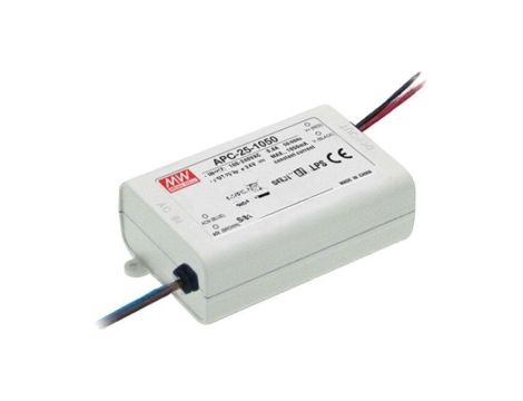 Zasilacz impulsowy, LED, 24,5W, 0,35A, 90...264VAC, 25...70VDC APC-25-350