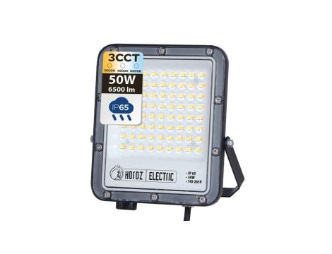 Naświetlacz LED 50W 3CCT 6500lm IP65 145-265V PALLAS HOROZ