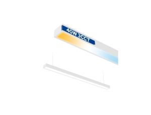 Oprawa liniowa LED 118cm, 40W, 3200lm, IP20, 3CCT, biała, FORTIS HOROZ