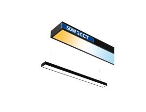 Oprawa liniowa LED 118cm, 50W, 4000lm, IP20, 3CCT, czarna, FORTIS HOROZ