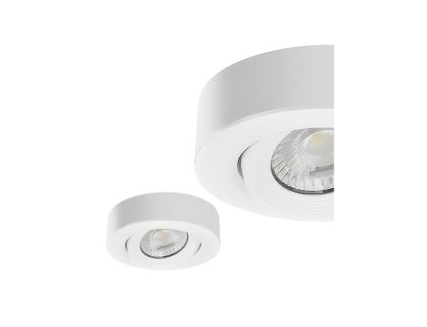 Oprawa natynkowa downlight LED, 5W, 450lm, IP20, 3CCT, okrągła, biała, NORA PRO/S HOROZ
