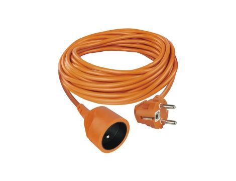 Przedłużacz 10 m / 1 gniazdo / pomarańczowy / PVC / 250 V / 1,5 mm2 P01110
