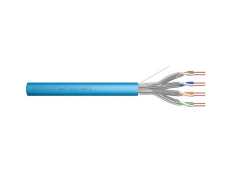 Kabel teleinformatyczny U/FTP kat.6a 4x2xAWG23 LS0H drut niebieski CPR: Dca-s1a,d0,a1 DK-1624-A-VH-1 /100m/