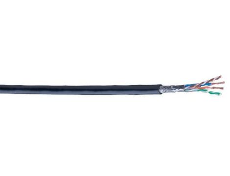 Kabel industrial ethernet BELDEN kat.5e, SF/UTP, AWG 26/7, PUR-halogen free, 550m, czarny, szpula