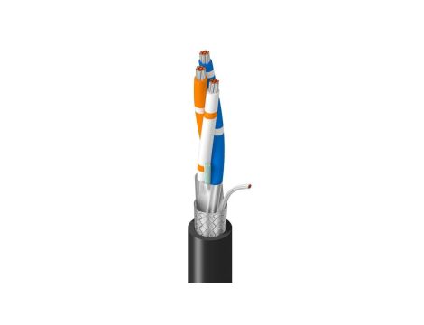 Kabel do magistral szeregowych RS485 1x3x22AWG PVC czarny BL-3106A 00152 /152m/