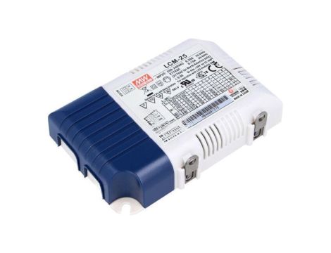 Zasilacz impulsowy, LED, 25W, 0,5...1,05A, 180...277VAC, 6...54VDC LCM-25