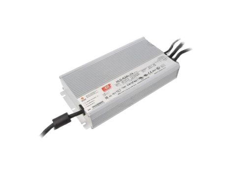 Zasilacz impulsowy, LED, 600W, 25A, 24VDC, 90...305VAC HLG-600H-24