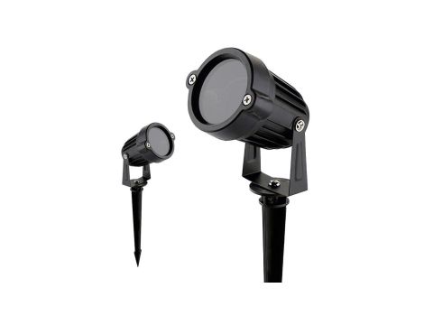 Reflektor ogrodowy wbijany GU5.3 , IP65, czarny, plastikowy, OPTIC-X HOROZ