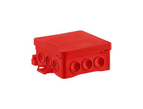 Puszka instalacyjna natynkowa typu NS6 85x85x40mm czerwona IP54 FastboxiHook SIMET