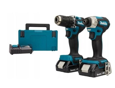 MAKITA ZES.COMBO 18V DLX2423AJ (DDF487+DTD157) 2x2,0Ah MAKPACK ...