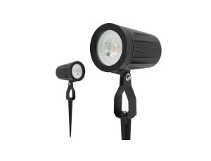 Reflektor ogrodowy wbijany GU10 , IP65, czarny, aluminium, OPTIC-G HOROZ