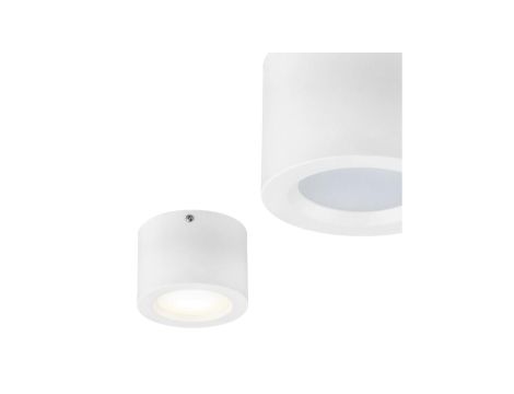 Punktowa oprawa natynkowa tuba LED, 5W, 350lm, IP20, 4200K, okrągła, biała, SANDRA HOROZ