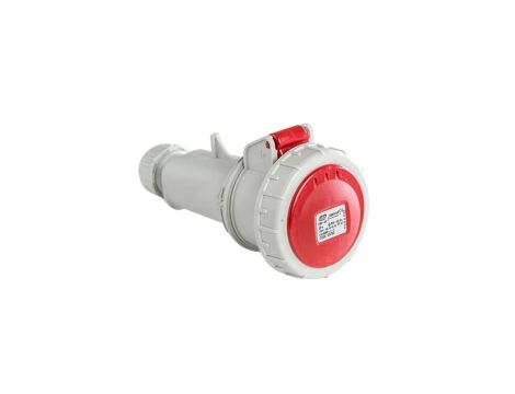 Gniazdo przenośne 16A 4P (3P+E) 400V 16A 6H - czerwone IP67