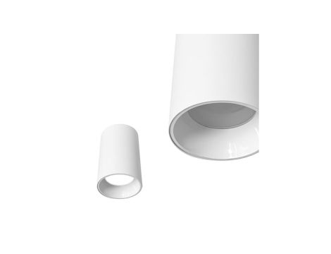 Punktowa oprawa natynkowa tuba fi 60mm, GU10, IP20, okrągła, biała, SALSA HOROZ