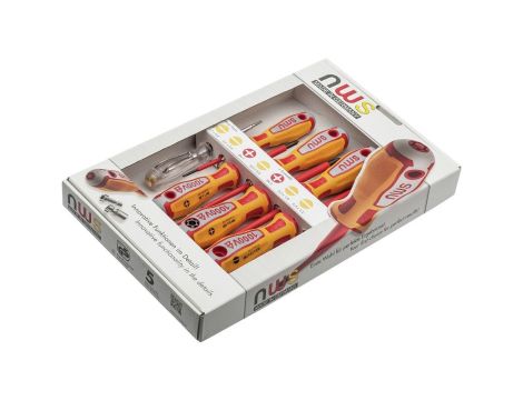 Zestaw wkrętaków 1000V VDE 6 sztuk + próbnik napięcia - 2