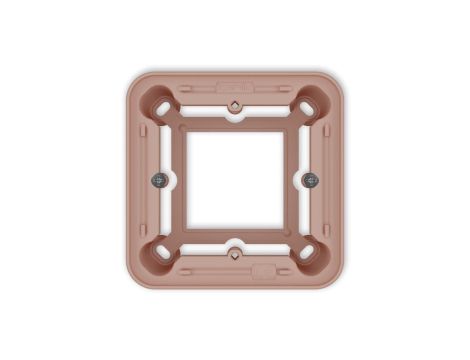 ICON / MINI Puszka natynkowa pojedyncza zaokrąglona ICON i MINI łososiowy 62PUZ-1