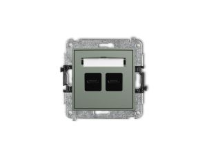 ICON Mechanizm ładowarki USB podwójnej 2xUSB C, 30W max. szałwiowy 61ICUSB-9
