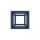 ICON Puszka natynkowa pojedyncza kwadratowa ICON navy blue 64PUK-1