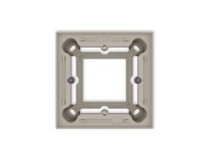 ICON Puszka natynkowa pojedyncza kwadratowa ICON taupe 60PUK-1