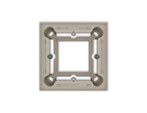 ICON Puszka natynkowa pojedyncza kwadratowa ICON taupe 60PUK-1
