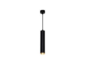 Lampa Wisząca Sufitowa LED LUMILED GU10 Żyrandol Reflektor Tuba Zwis ELIGIS Czarny 3 Lata Gwarancji