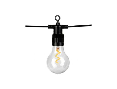 Girlanda Solarna Ogrodowa LUMILED 15x LED Ozdobne Żarówki 11,58m 2200K Ciepła + Pilot ALAVAS