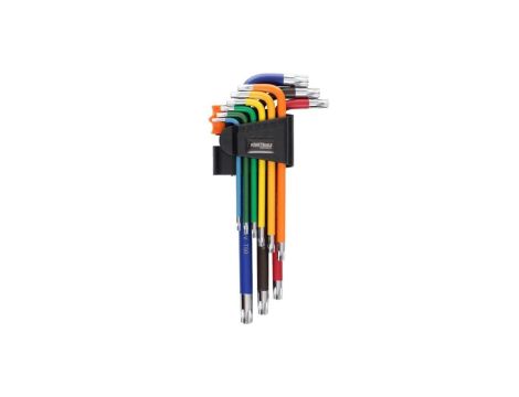 Zestaw kluczy Torx, kolorowe T10-T50 9szt. KraftiDele