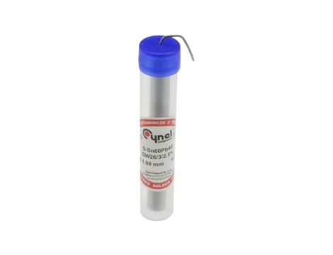 CYNEL UNIPRESS Cyna fiolka 1mm 10g Sn60Pb40 spoiwo lutownicze PROFESSIONAL