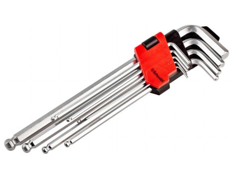 Klucze imbusowe zestaw 9szt. HEX długie 1,5-10mm imbus - Schmith