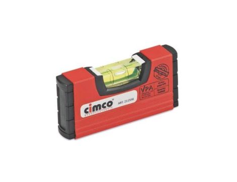 Poziomica Mini Aluminiowa Kieszonkowa Libelka Waserwaga 100x20x50 mm Cimco