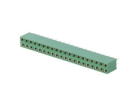 Gniazdo kołkowe HV-100 żeńskie PIN: 40 proste 2,54mm THT 2-215307-0