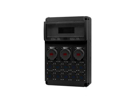 Rozdzielnica LEGATO 16M SCENIC - gniazda proste 16A 5p, 2x32A 5p, 10x230V IP44