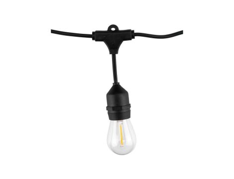 Girlanda Solarna Ogrodowa LUMILED 15x LED Ozdobne Żarówki 10,4m 2700K Ciepła + PILOT IP65 SOLLIS 2