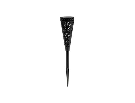 Lampa Solarna LUMILED Ogrodowa LED 2700K IP44 Wbijana Zewnętrzna Słupek Lampka Czarna THALIA