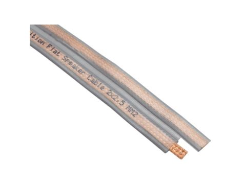 Kabel głośnikowy ULTRA płaski TPLYp 2x2,5mm2 Cu OFC transparentny Technokabel /500m/