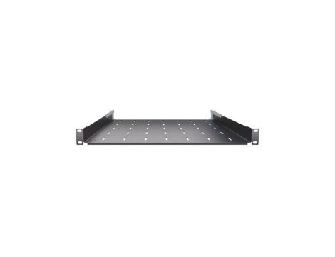 Półka regulowana do szafy RACK 19 1U 550mm czarna