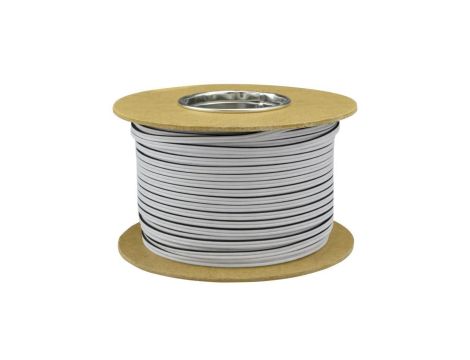Kabel głośnikowy płaski SMYp 2x0,5mm2 Cu biały Elektrokabel /100m/