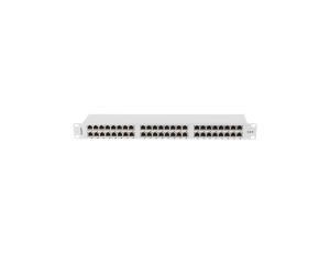Patch panel RACK 19 kat.6 48p FTP z organizerem kablowym 1U szary LANBERG