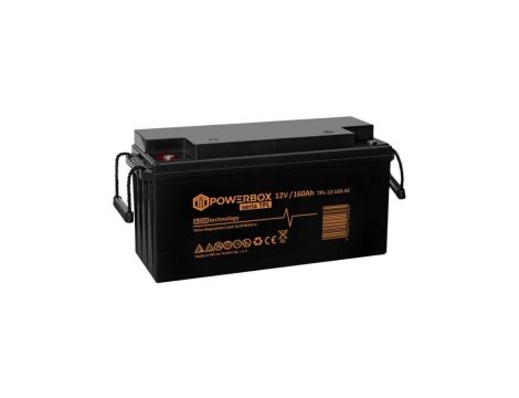 Akumulator AGM uniwersalny 12V 160Ah bezobsługowy (M8) POWERBOX
