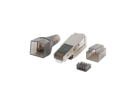 Wtyk beznarzędziowy RJ45 8P8C kat.6A ekranowany FTP STP LANBERG