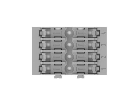 WAGO 221-2524 Adapter montażowy 4 torowy do złączek przelotowych z dźwignią WAGO INLINE