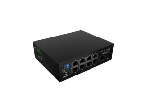 Switch PoE 9x port RJ45 (4x PoE+ Fast Ethernet 4x Poe++ Fast Ethernet 1x Uplink Gigabit Ethernet) 1x port Uplink SFP LANBERG