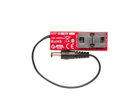 Gigabitowy adapter PoE z przetwornicą obniżającą napięcie do 12 V 2xRJ45 (1xPoE IN, 1xPoE OUT) 10/100/1000Mb/s + 1xDC 12V ATTE