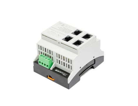 Switch 4x port RJ45 (Fast Ethernet 100Mb/s) przełącznik niezarządzalny SWPS-4-11-DIN4 ATTE
